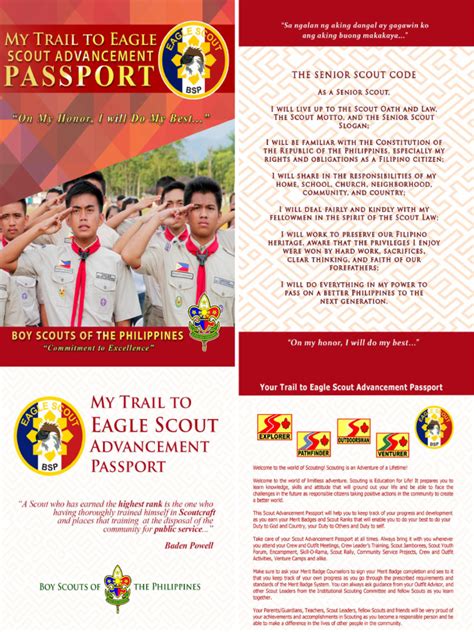 Advancement Passport For Senior Scouts PDF .